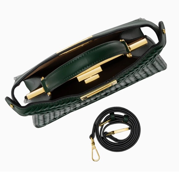 Verano Hill Dionne Woven Green Handbag - Picture 2 of 6